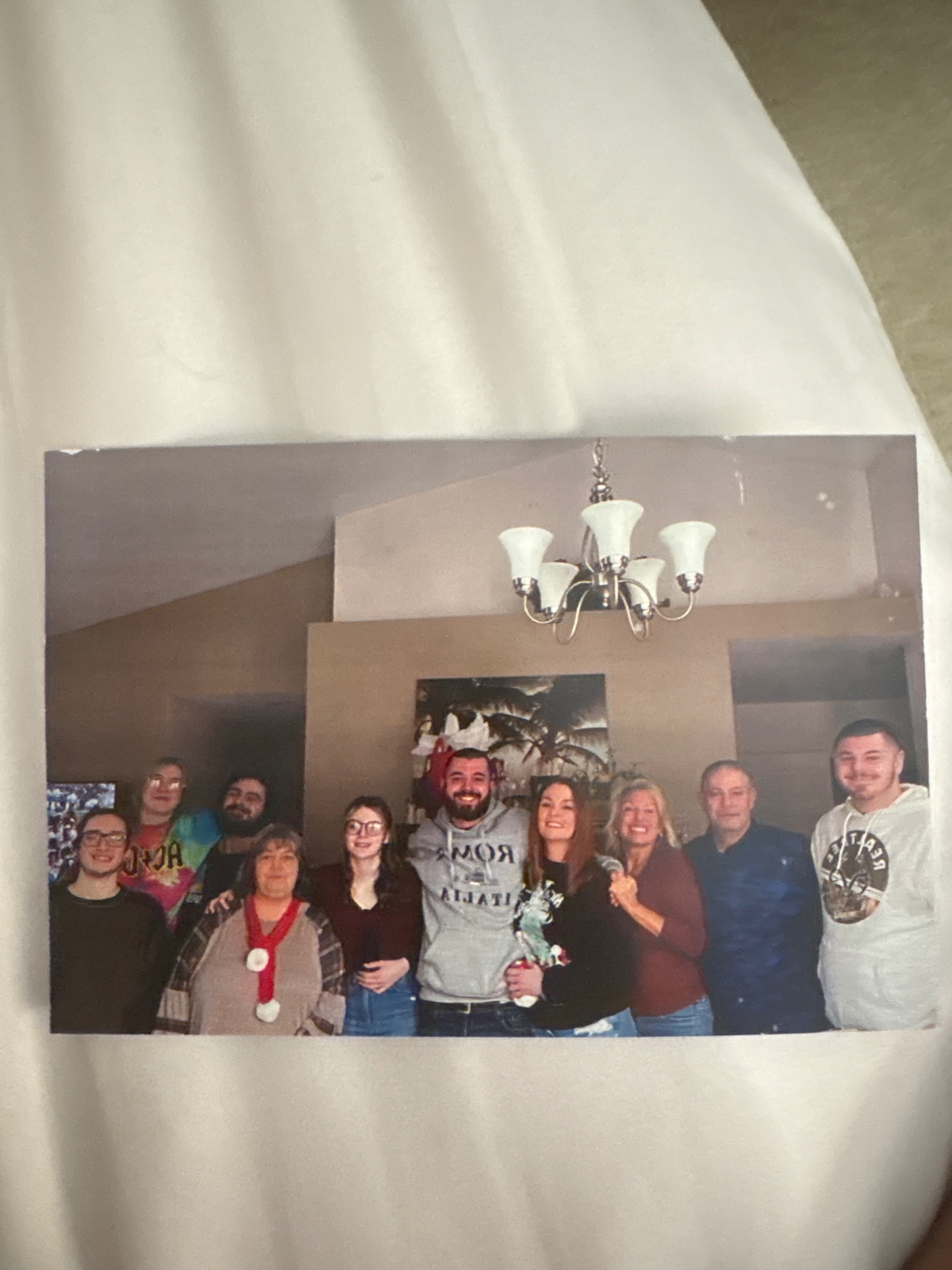 Michelle's Italian family gathered together at home